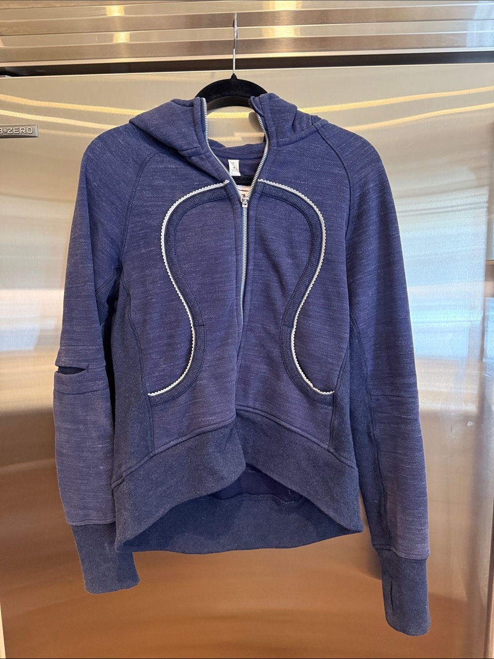 LULULEMON Limited Edition  Navy Zip-Front Hoodie. Worn once.